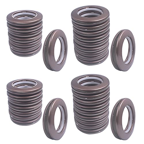 32 Pack Curtain Grommet Inner Diameter 191640mm Curtain Eyelet Rings Roman Ring Grommet Curtains Grommets kit for Casement Eyelet Tool Accessory Coffee