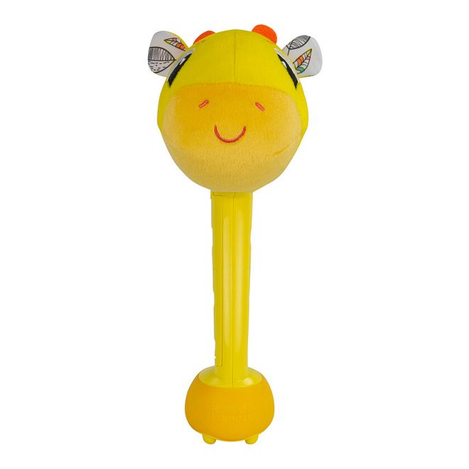 Lamaze Wacky Giraffe Rattle Toy, Plush Sensory Play for Babies, Soft with Fun Sounds, 12 Months+ - Yellow - Image 3