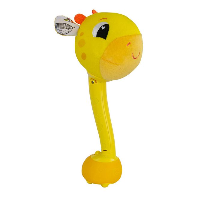 Lamaze Wacky Giraffe Rattle Toy, Plush Sensory Play for Babies, Soft with Fun Sounds, 12 Months+ - Yellow - Image 4