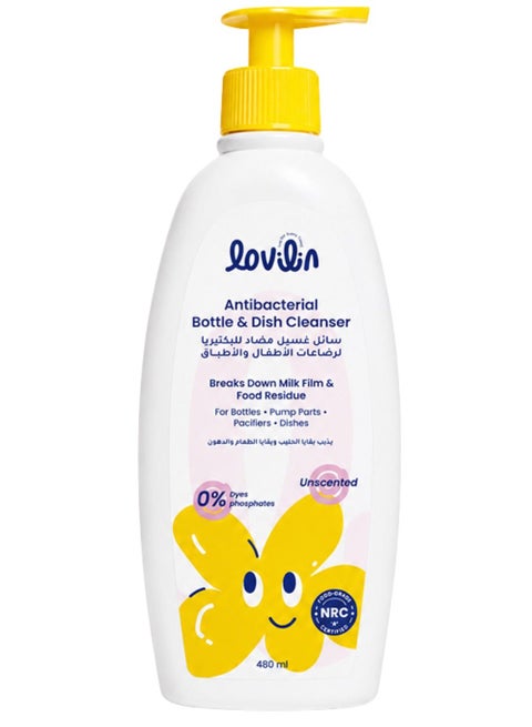 Kids Antibacterial Bottle & Dish Cleanser 480 ml