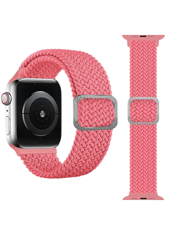 Nylon Solo Loop Strap Compatible with Apple Watch 45/44/42mm SE /Series 7/6/5/4/3/2/1 Colorful