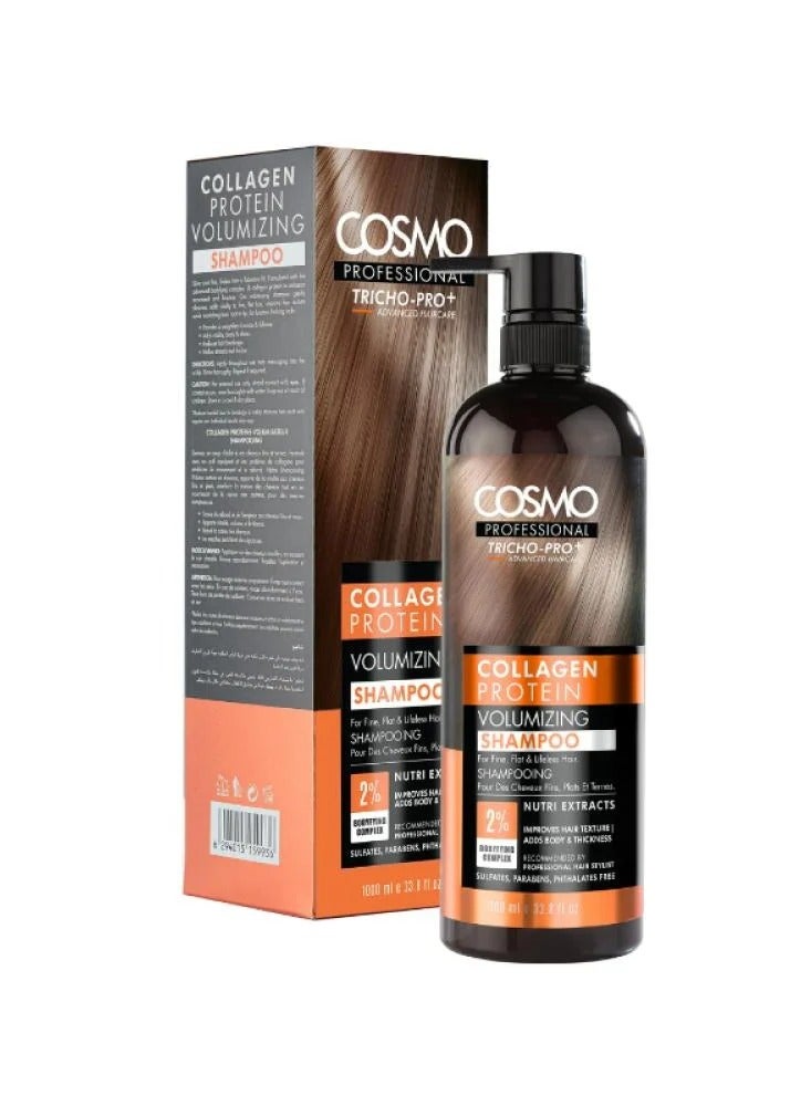 كوزمو تريشو برو  شامبو مكثف للشعر ببروتين الكولاجين بروفيشنال 1000 مل