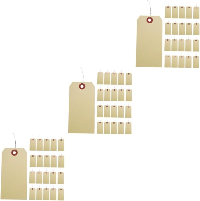 150 Pcs Iron Wire Shipping Tags Blank Tags for Packaging Crafting Organizing - Image 1