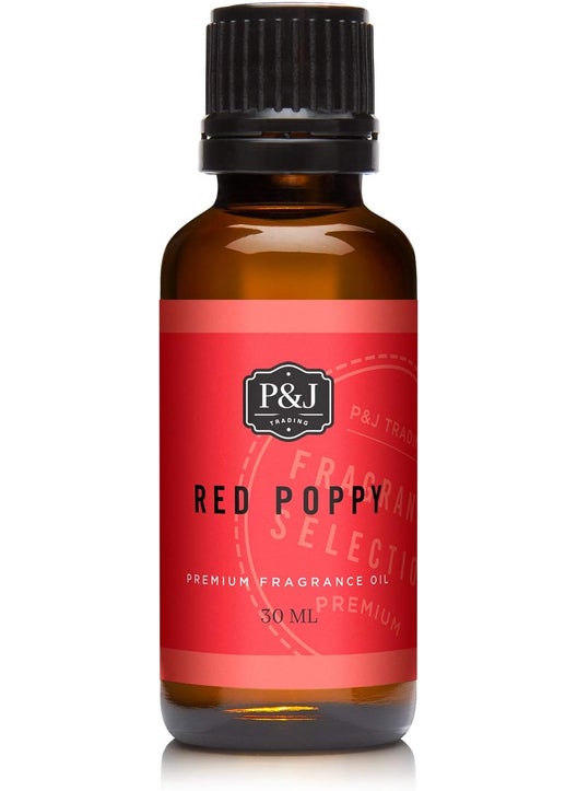 P&J Trading P&J Trading - Red Poppy Scented Oil 30ml - Fragrance Oil for Candle Making, Soap Making, Diffuser Oil 