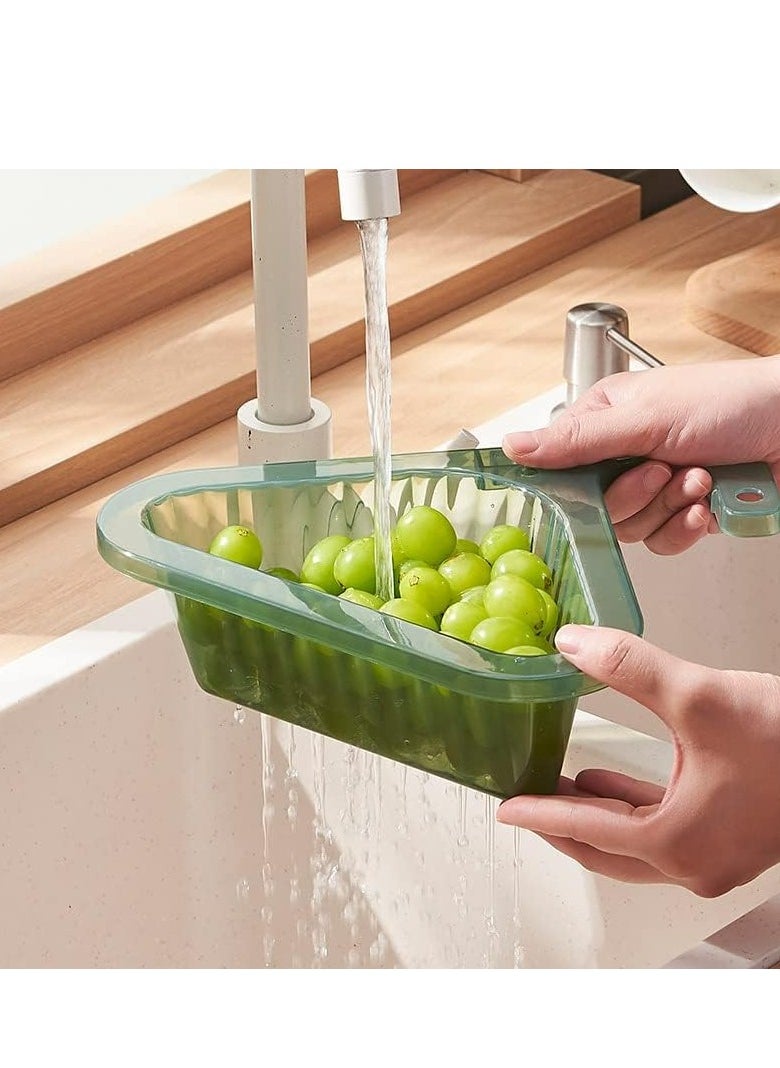 Oasisgalore Black Swan-Shaped Triangle Sink Drain Rack, Multifunctional Kitchen Sink Strainer Basket.  - Image 3
