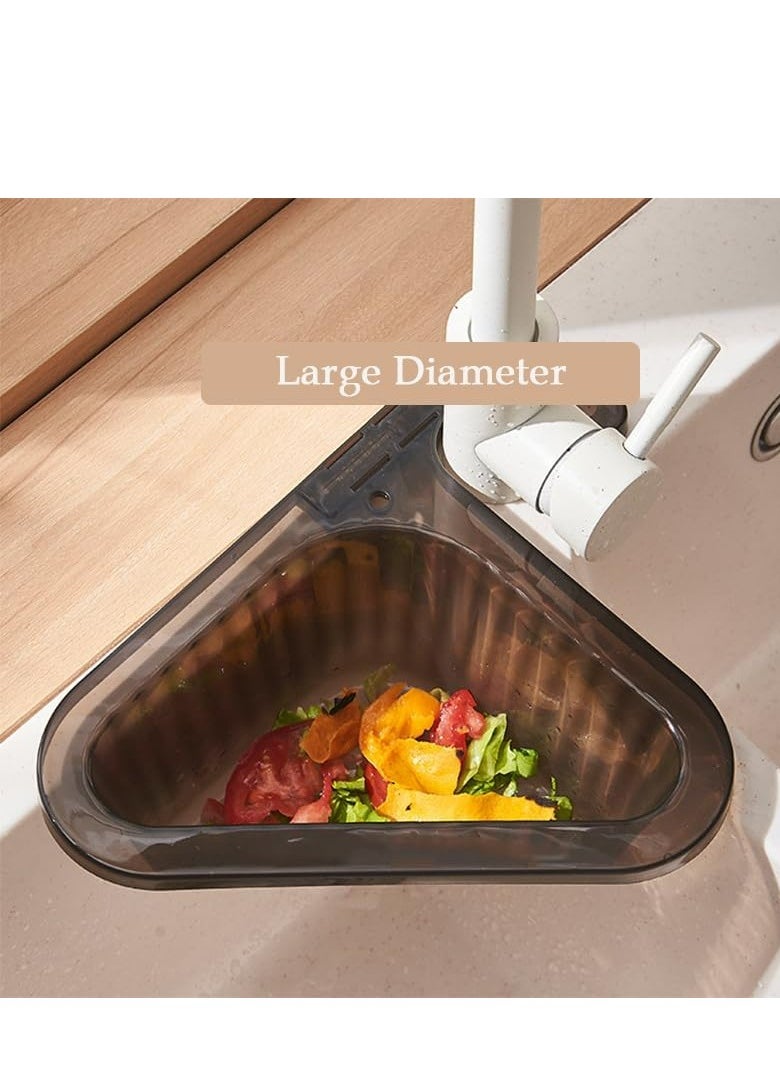 Oasisgalore Black Swan-Shaped Triangle Sink Drain Rack, Multifunctional Kitchen Sink Strainer Basket.  - Image 4