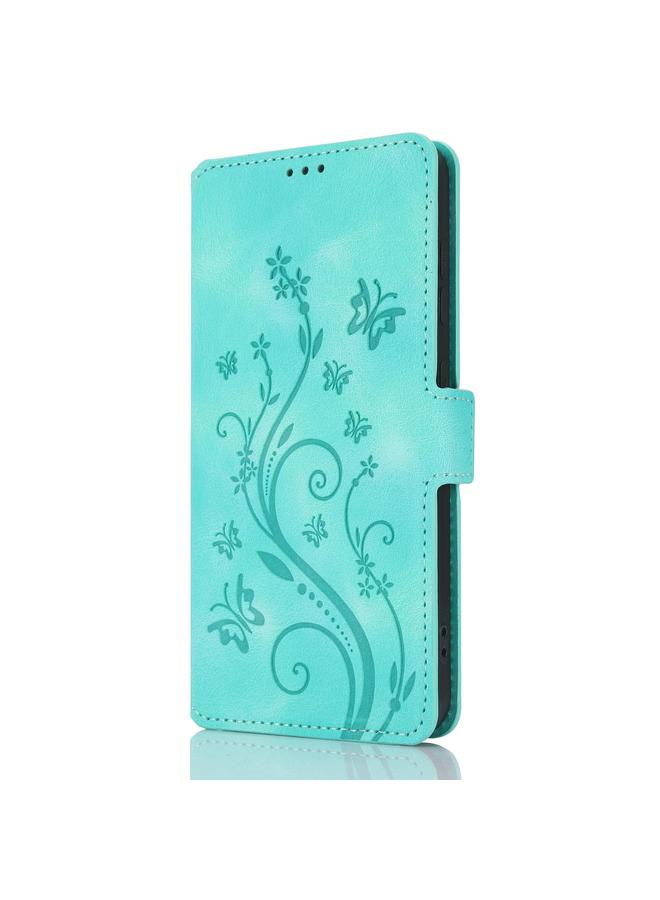 Zaboon Case For iPhone 12 / 12 Pro Dreamy Butterfly Love Flower Embossed Leather Phone Case - Image 2