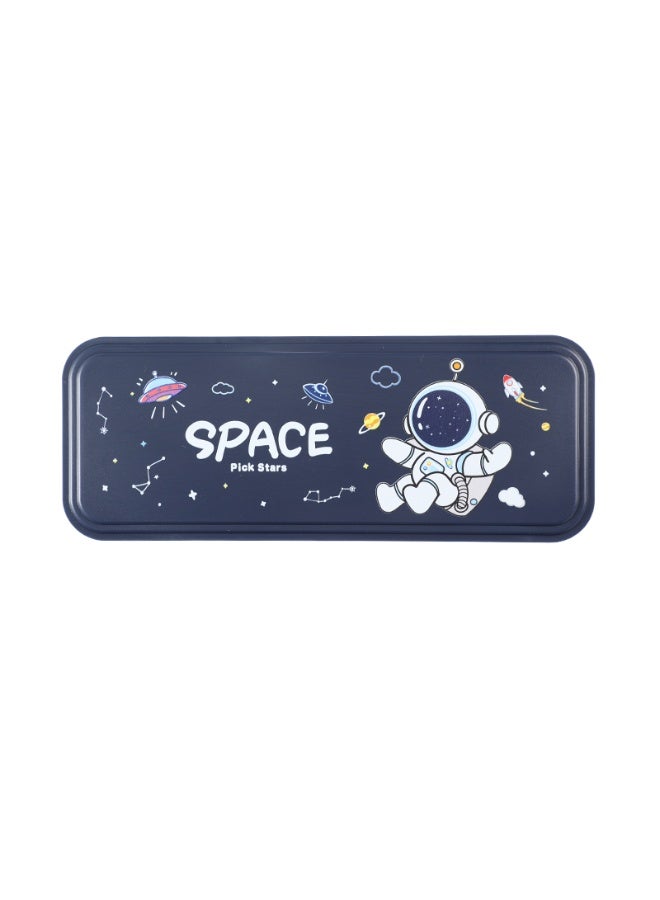 Beifa plastic pencil case 1 zipper Blue model SM13-1A2