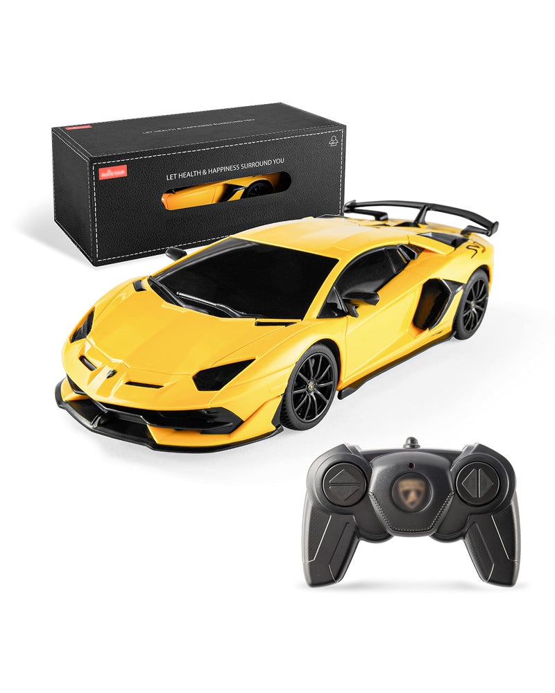 BEZGAR 124 Scale Lambo Remote Control Car Electric Sport Racing Hobby Lambo Toy Car Model Vehicle RC Car Toys for 3 4 5 6 7 8 Boys and GirlsYellow - Image 4