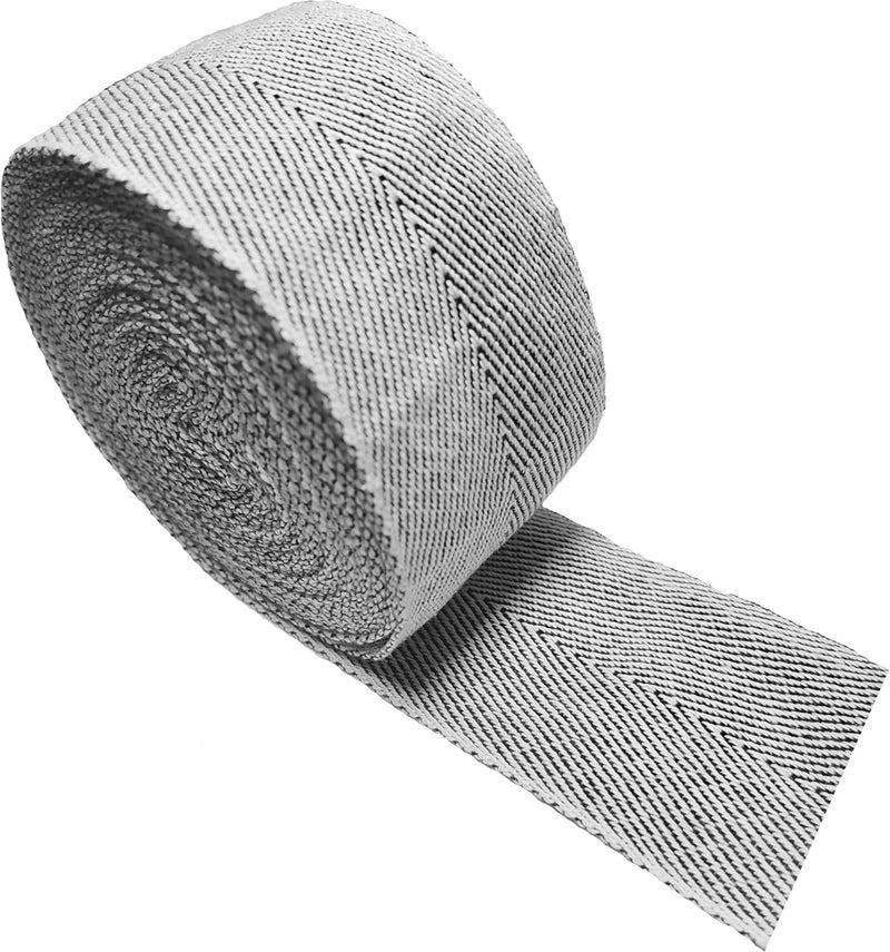 FUNORNAM 2Inch Cotton Tufting Carpet Rug Binding Edge Bias Binding Webbing Ribbon for DIY Craft Sewing 10Yard (White and Black 10Yard) - Image 1