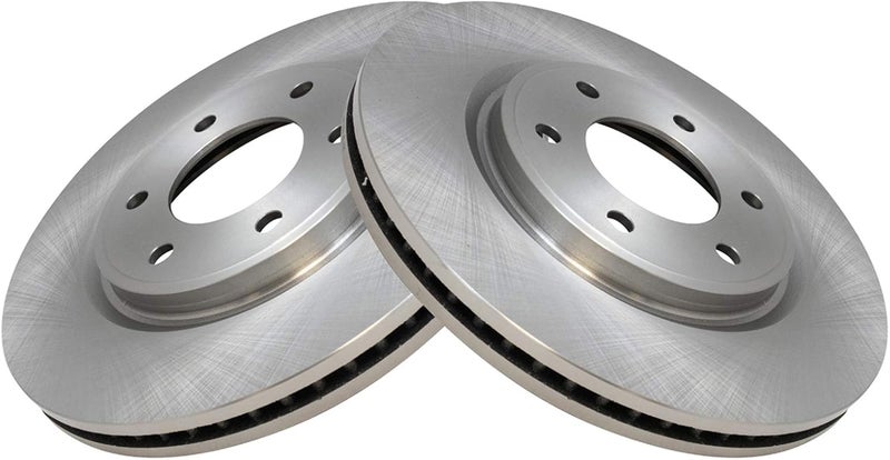 TRQ Front Brake Rotor Set Vented Compatible with 2007-2013 Infiniti QX56 2014-2024 QX80 2007-2024 Nissan Armada 2007-2023 Titan - Image 3