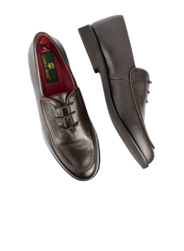 Levent Semi Classic Genuine Leather 
Lace Up Shoes - Image 4