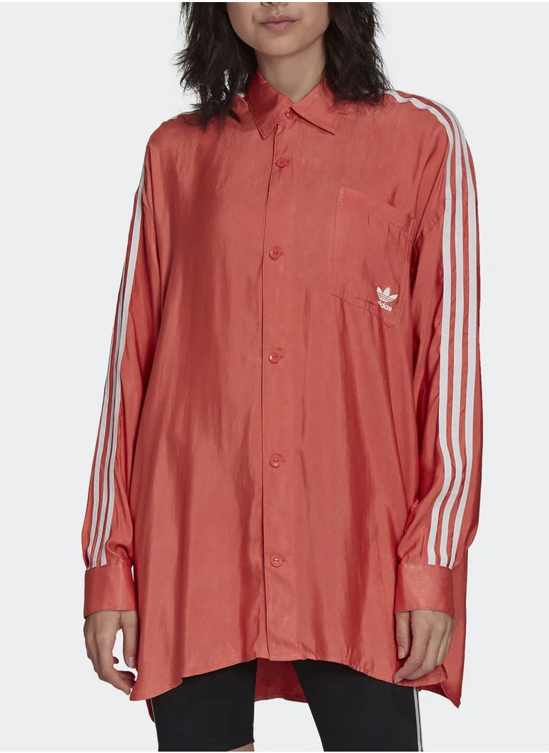 adidas Originals adicolor Satin Button Up Shirt