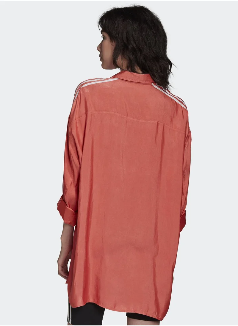 adidas Originals adicolor Satin Button Up Shirt