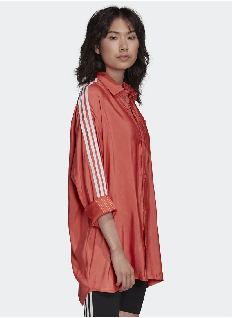 adidas Originals adicolor Satin Button Up Shirt