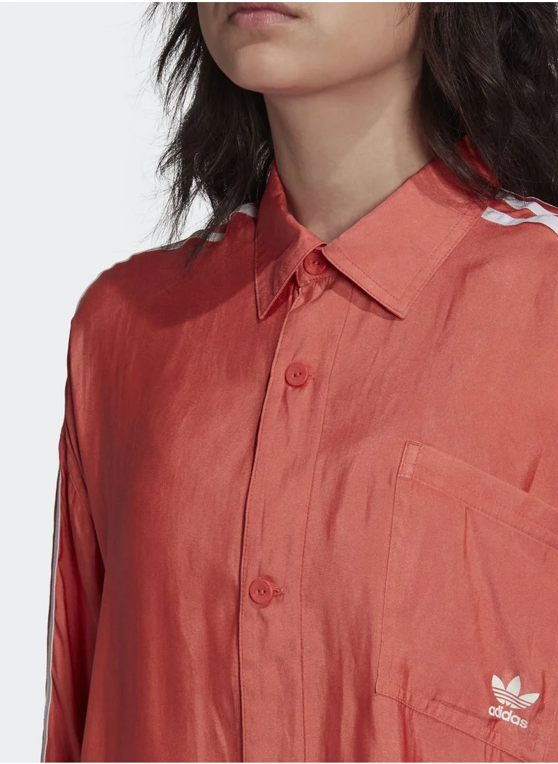 adidas Originals adicolor Satin Button Up Shirt