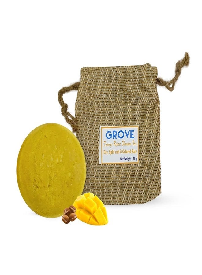 GROVE شامبو صلب لإصلاح الشعر التالف من غروف، مناسب للأطراف المتقصفة والشعر المصبوغ، 75 غرامًا + بلسم صلب مكثف بزيت الكركديه والأرغان والجوجوبا وزبدة الشيا، 65 غرامًا - عبوة من قطعتين - Image 2