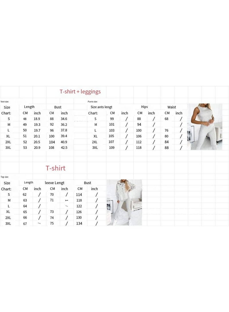 general Women's solid-color loose-fitting hooded sports casual pullover hoodie with strap and fitted pants three-piece set - Image 2