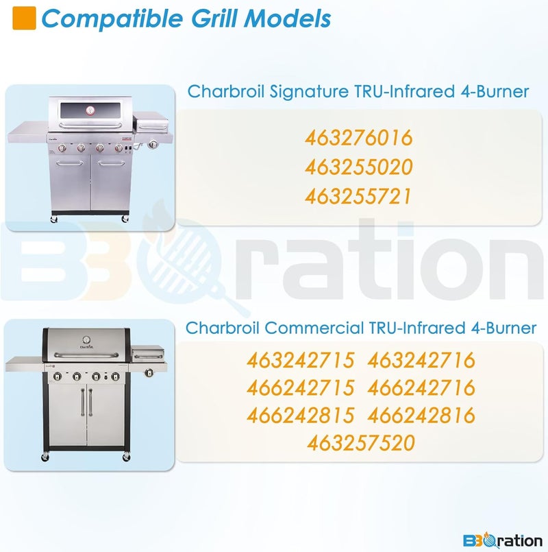 BBQration G533-2200-W1 17" Grill Emitter Replacement Parts for Charbroil TRU Infrared 4-Burner Grill 463242715 463242716 466242716 466242815 463257520 463276016 463255020 for Charbroil Grill Replacement Parts - Image 2