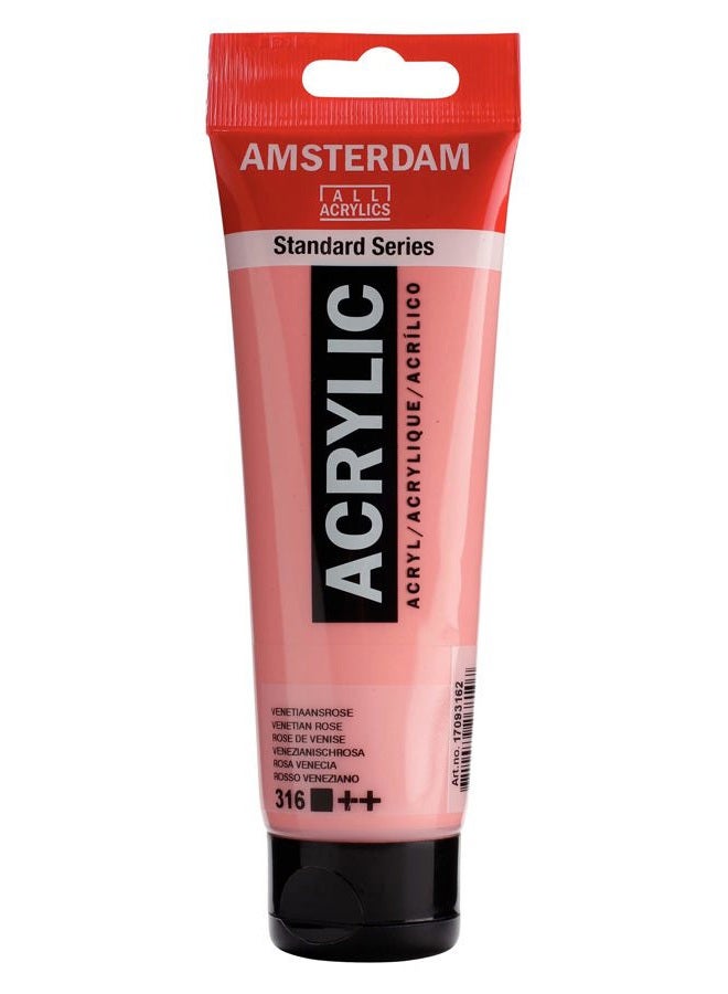 AMSTERDAM Standard Series Acrylic Tube 120ml Venetian Rose 316 (17093162) - Image 2