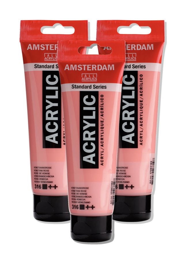 AMSTERDAM Standard Series Acrylic Tube 120ml Venetian Rose 316 (17093162) - Image 1