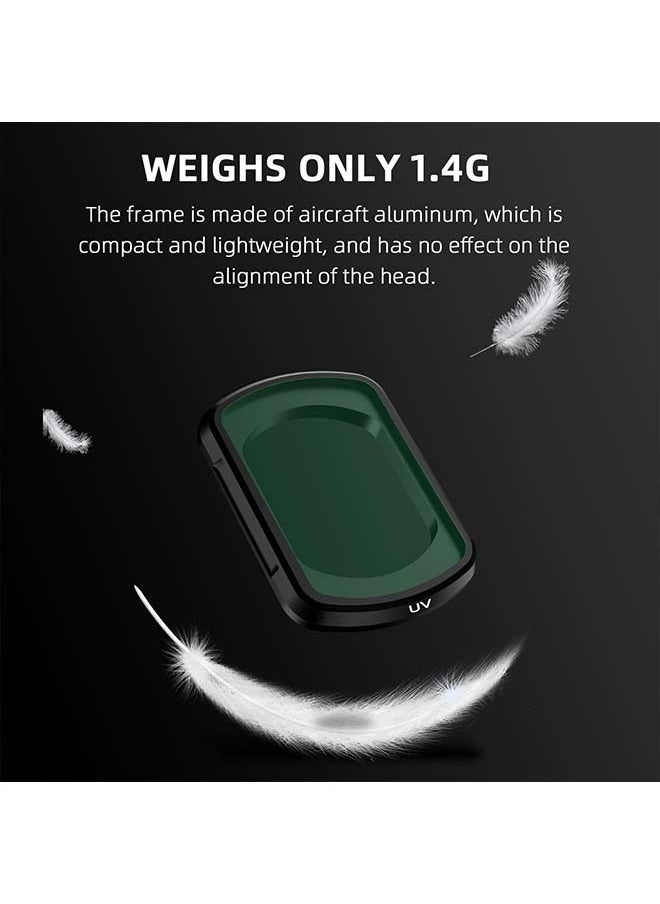 Generic - Pocket 3 ND Filters Set, 6 Pack - CPL ND4 ND8 ND16 ND32 ND64 Lens Filter for DJI Osmo Pocket 3 Creator Combo Camera Accessories - Can be Stacked - Image 1