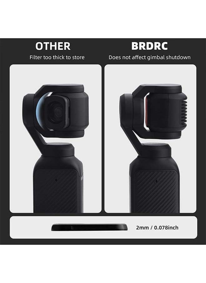 Generic - Pocket 3 ND Filters Set, 6 Pack - CPL ND4 ND8 ND16 ND32 ND64 Lens Filter for DJI Osmo Pocket 3 Creator Combo Camera Accessories - Can be Stacked - Image 1