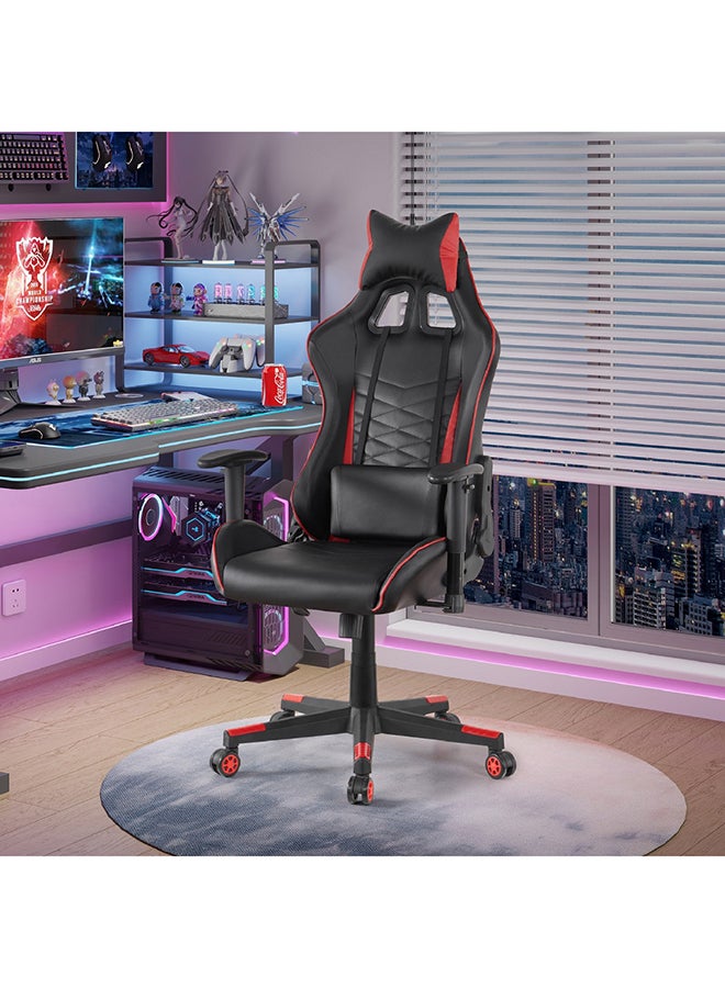Home Box Home Box PVC Lima Gaming ChairBlack/Red  65 x 134 x 55 cm  - Image 1