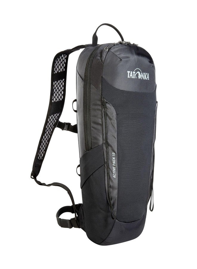 Tatonka Active Pack 10, Black, Small and Lightweight Multifunctional Backpack for Outdoor Athletes - Image 1