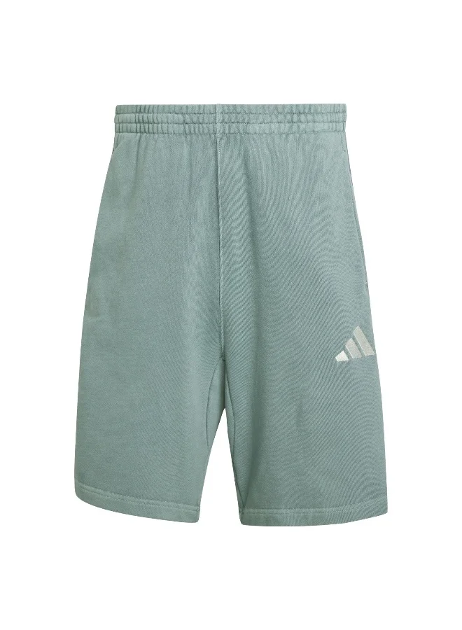 Adidas M A Szn W Ft Sh Green Training Shorts For Men XS