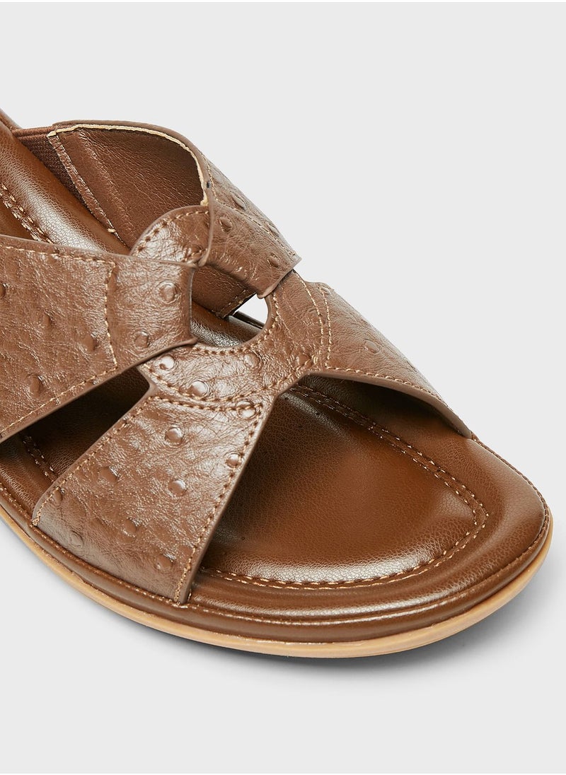 shoexpress - Double Strap Wedge Sandals - Image 1