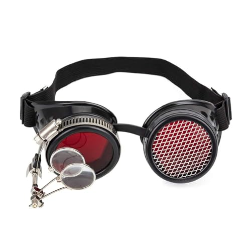 Lelinta Vintage Steampunk Goggles Glasses Halloween Costume Accessories for Men Women Cosplay Party - Image 1