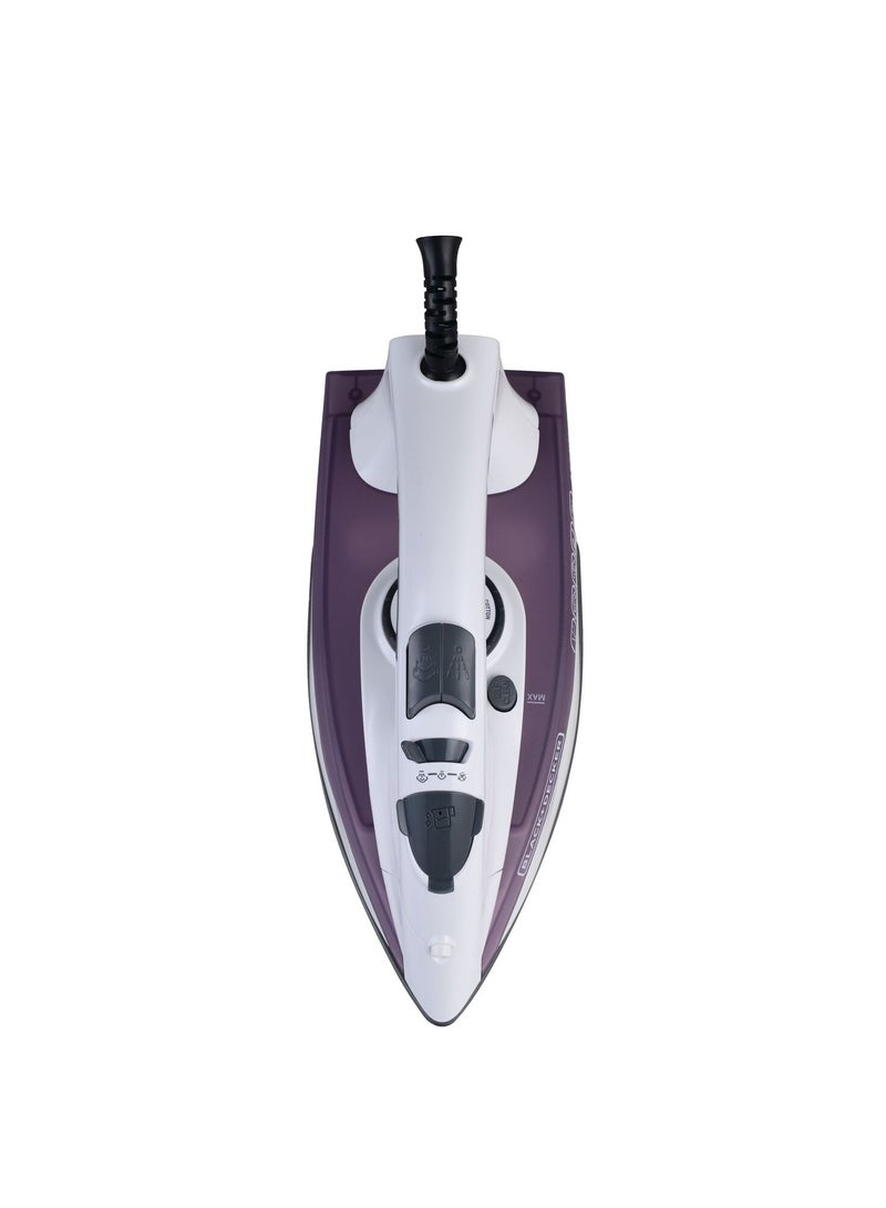 BLACK+DECKER Steam iron 1750 watts -220 ml X1750 220 ml 1750 W X1750 White - Image 3