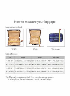 Y&D Luggage Cover, Water-Washable Suitcase Spandex Elastic Protective Covers Travel Accessories Suitable for 22-24 Inch Trolley Case Business Trip School Daily Usin (M, Camellia Flower)  - Image 3