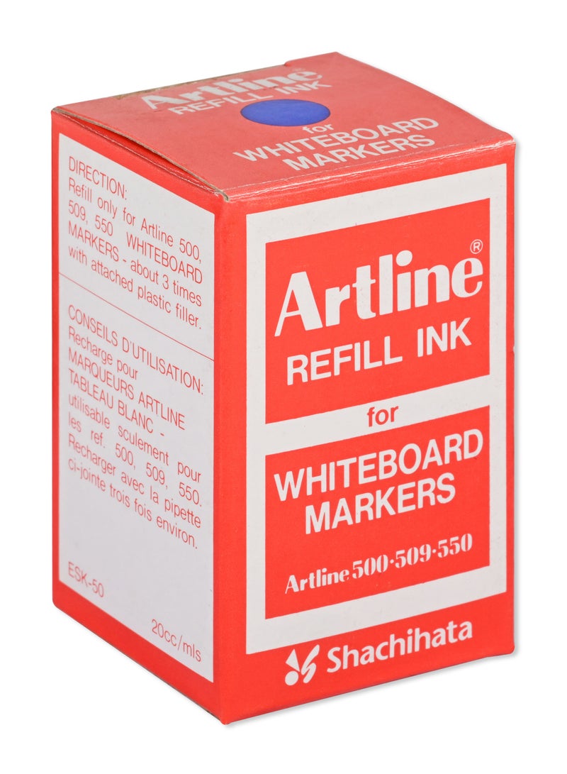 Artline Refill Ink for 500, 509 and 550 White Board Marker, Color:Blue-ARIKESK50BL - Image 4