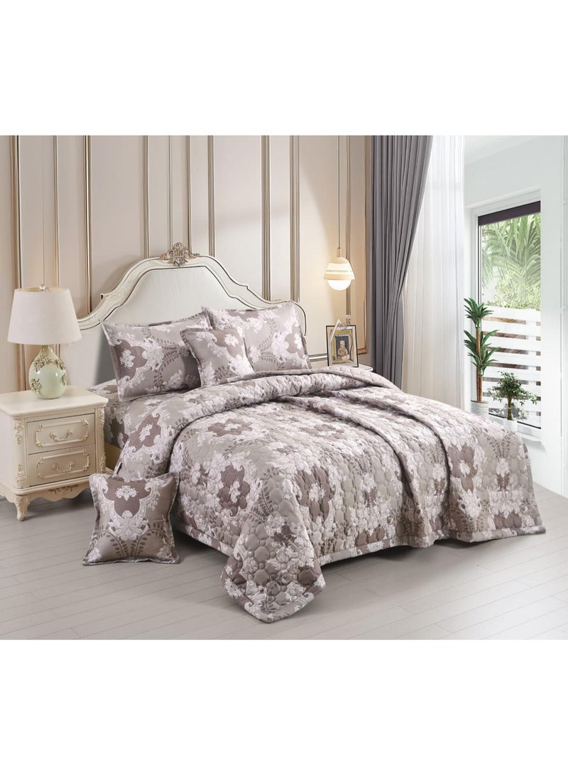 مون طقم لحاف نفرين مضغوط مشجر 6 قطع مقاس اللحاف 240x220 سم - Image 1