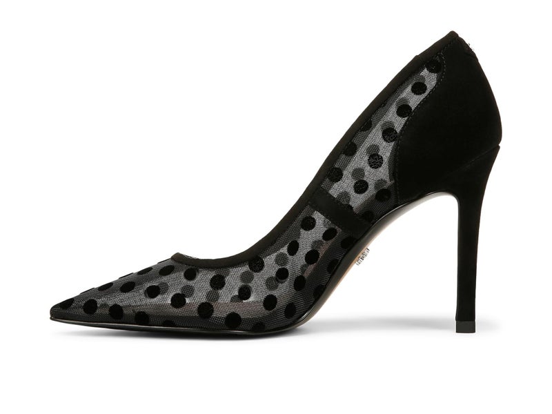Sam Edelman Women's Hazel Mesh Pump Black Polka Dot 7 Medium - Image 4