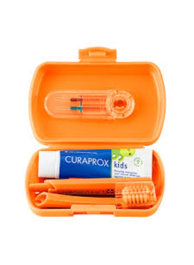 Curaprox Kids Travel Set – Orange - Image 1