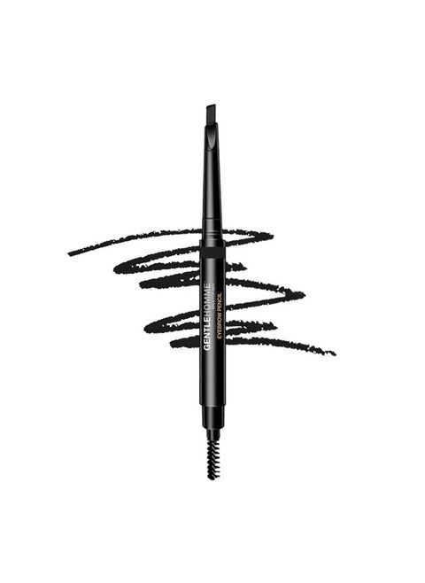 Mens Eyebrow Pencil Black Easily Shape Define Fill Eyebrows And Beard 2 In 1 Brush And Ultra Thin Pencil Waterproof Smudge Proof Sweatproof Durable And Long Lasting (Black)