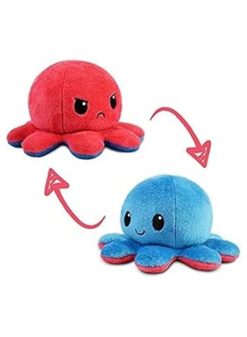 Toy Octopus Plushie Reversible Soft Toys for Kids | Plush Soft Toys for Baby Boys and Girls | Octopus Soft Toy for Kids Gift Birthday -22cm (Random Color)  - Image 1