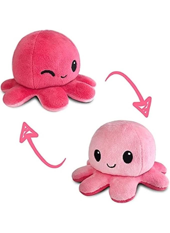 Generic - Toy Octopus Plushie Reversible Soft Toys for Kids | Plush Soft Toys for Baby Boys and Girls | Octopus Soft Toy for Kids Gift Birthday -22cm (Random Color) - Image 1