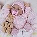 Milidool Reborn Baby Dolls Lifelike Girl Doll 18 inch Realistic Newborn Baby Doll Real Looking Silicone Baby Dolls Girl with Feeding Complete Accessories for 3 Years Old Gifts - Image 2