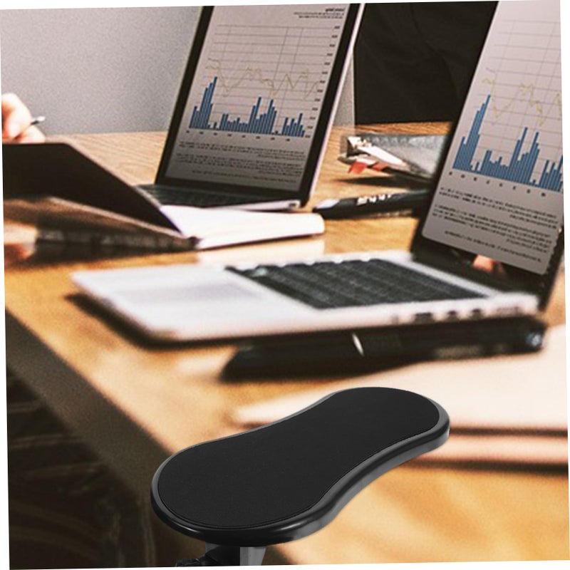 Adjustable Ergonomic Computer Armrest Wrist Rest Pad Rotatable Mouse Support Black - Image 5
