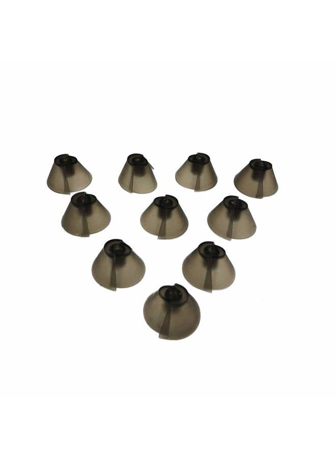 Jungle Care GN Resound Sure Fit Hearing Aid Standard Receiver Tulip Domes Dark Gray Split Ear Rub Piece Comfortable BTE Hearing Amplifier PSAP Kit Ear Tips Invisible, Perfect for Open Air (Open fit) (10 pcs) - Image 1