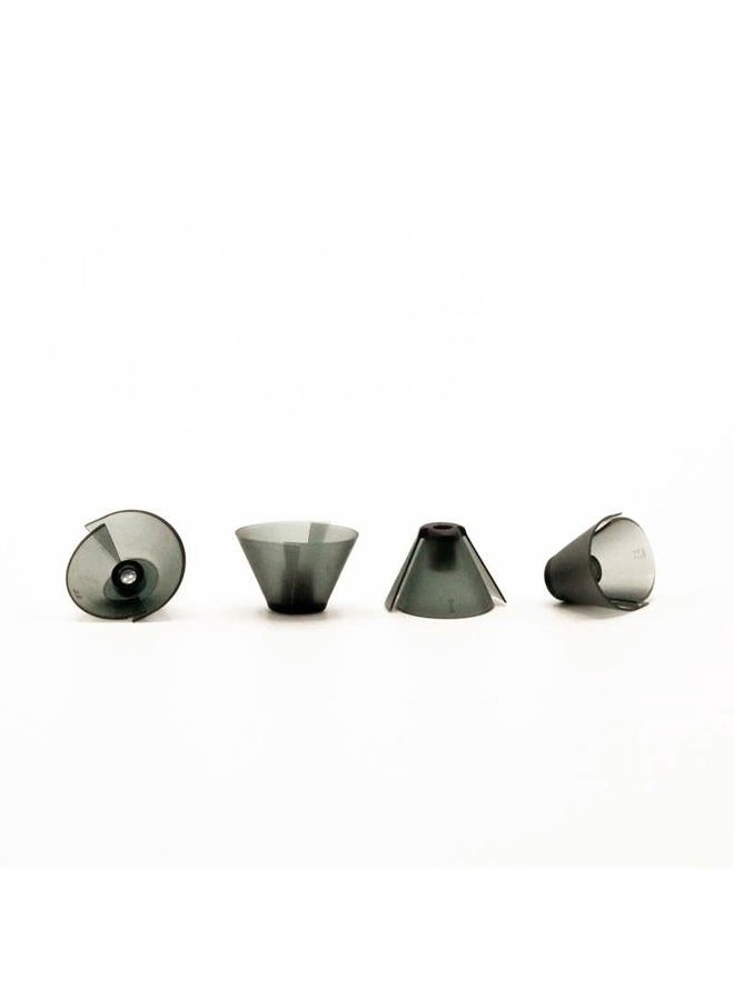 Jungle Care GN Resound Sure Fit Hearing Aid Standard Receiver Tulip Domes Dark Gray Split Ear Rub Piece Comfortable BTE Hearing Amplifier PSAP Kit Ear Tips Invisible, Perfect for Open Air (Open fit) (10 pcs) - Image 3