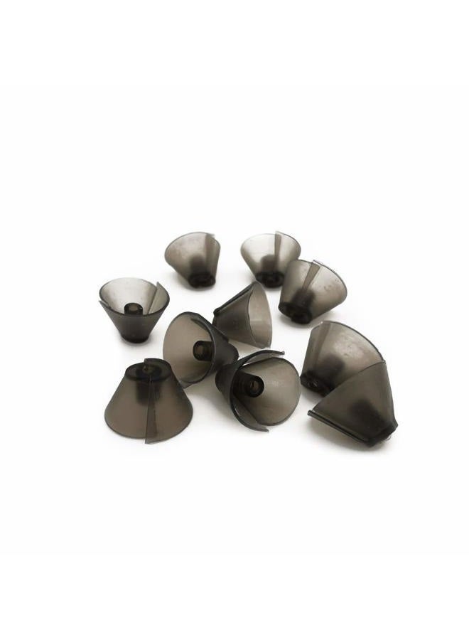 Jungle Care GN Resound Sure Fit Hearing Aid Standard Receiver Tulip Domes Dark Gray Split Ear Rub Piece Comfortable BTE Hearing Amplifier PSAP Kit Ear Tips Invisible, Perfect for Open Air (Open fit) (10 pcs) - Image 2