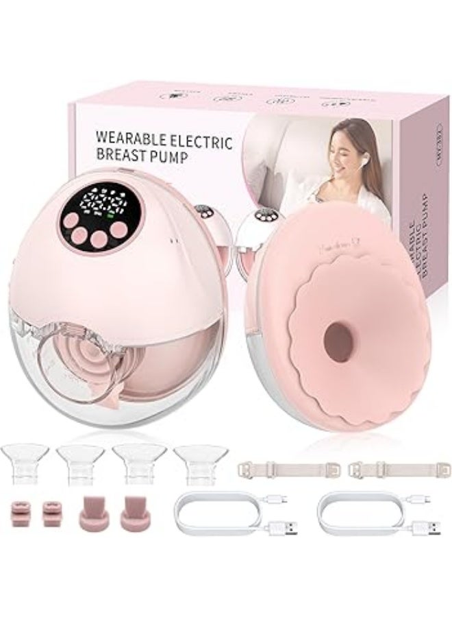 مضخة ثدي كهربائية بدون استخدام اليدين، قابلة للارتداء، مضخات رضاعة طبيعية لاسلكية، درجة المستشفى، هادئة، مضادة للتسرب، مع بث صوتي، تدفئة، 4 أوضاع، 12 مستوى شفط مزدوج - Image 3