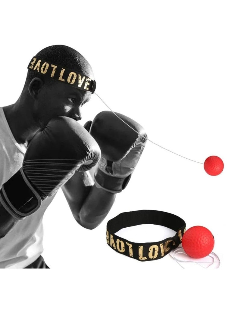SportQ - SportQ Reflex Boxing Ball, Speed ​​Boxing Ball with Adjustable Head Strap, Portable Boxing Equipment for Home Training to Improve Speed ​​Response Effect, Hand-Eye Training, Materials-Multiple Colors - Image 1