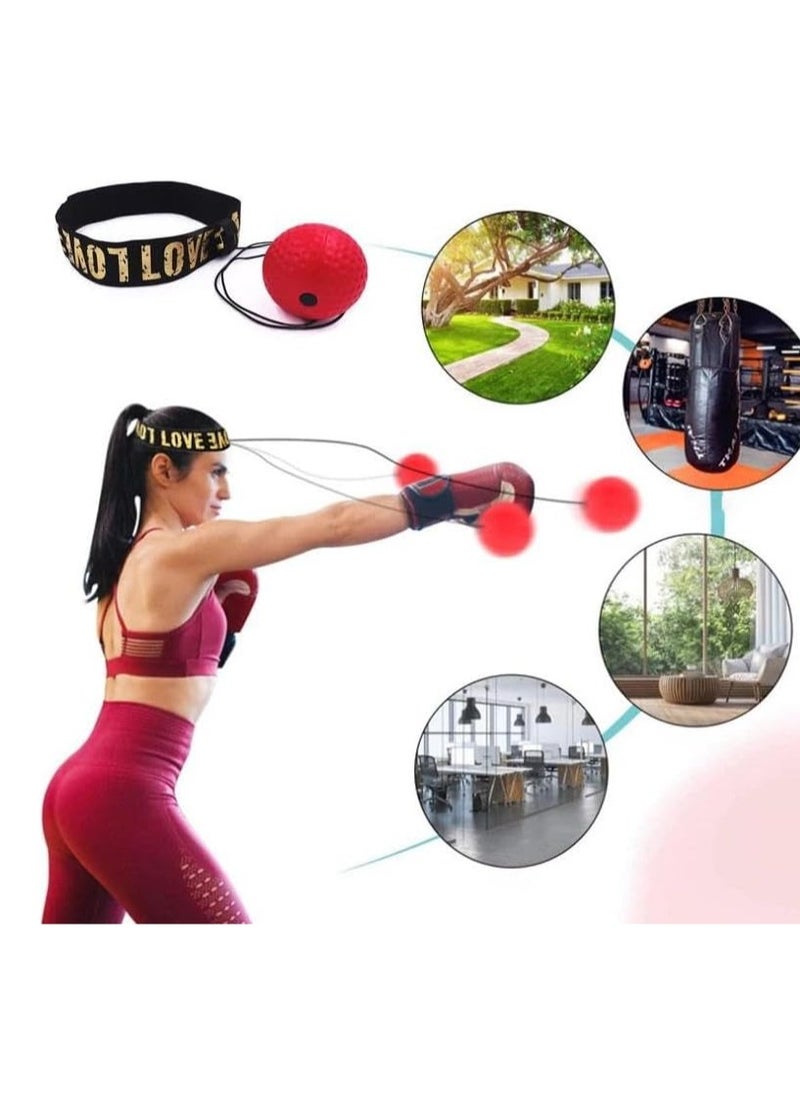 SportQ - SportQ Reflex Boxing Ball, Speed ​​Boxing Ball with Adjustable Head Strap, Portable Boxing Equipment for Home Training to Improve Speed ​​Response Effect, Hand-Eye Training, Materials-Multiple Colors - Image 1