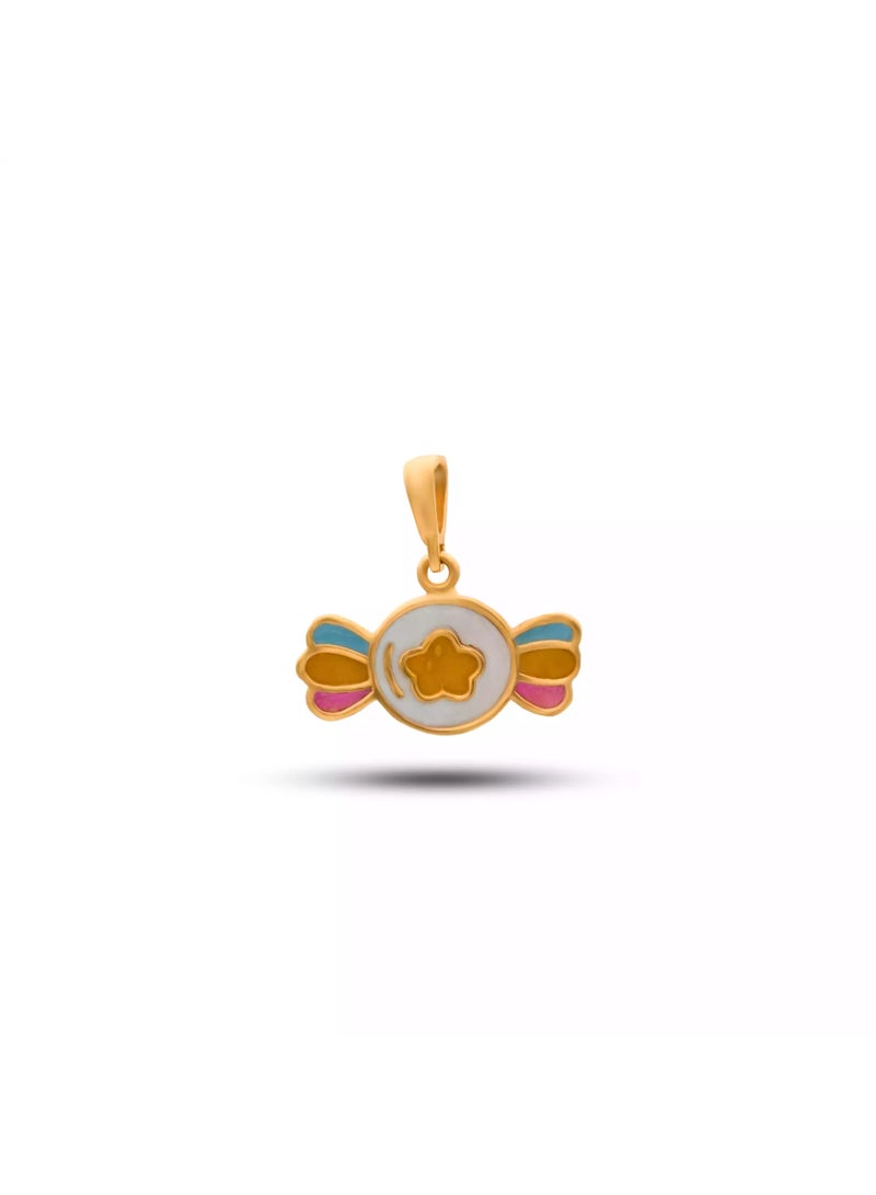 Ruby Art Gold 18K Pure Gold Pendant for girls -0.79 Gram